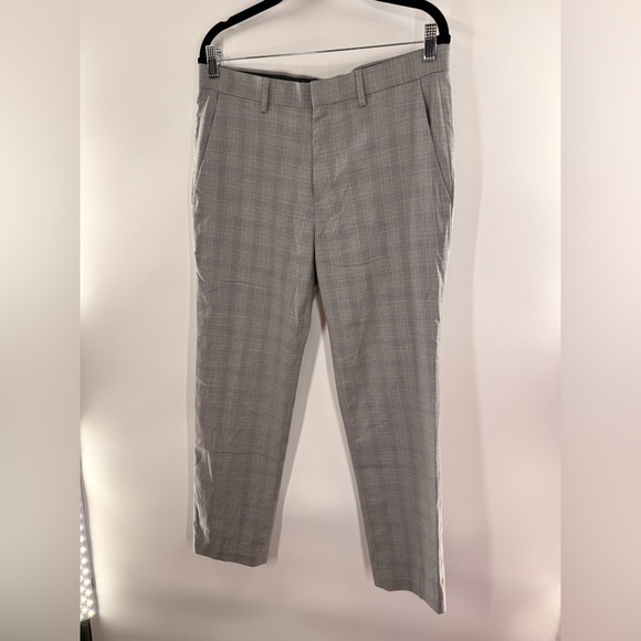 EUC Kenneth Cole Reaction Stretch Plaid Dress Pants - Picture 3 of 8